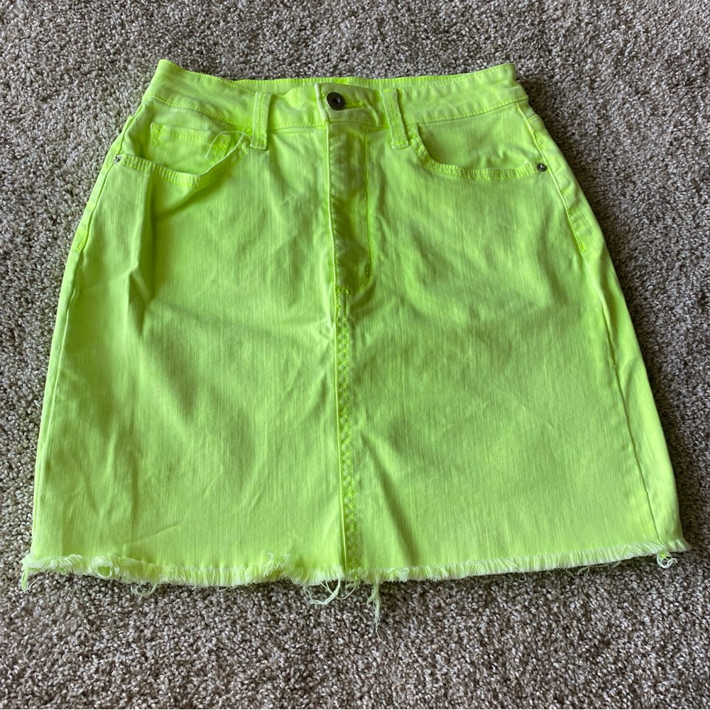 Arizona Jean Co. Yellow Mini Jean Skirt